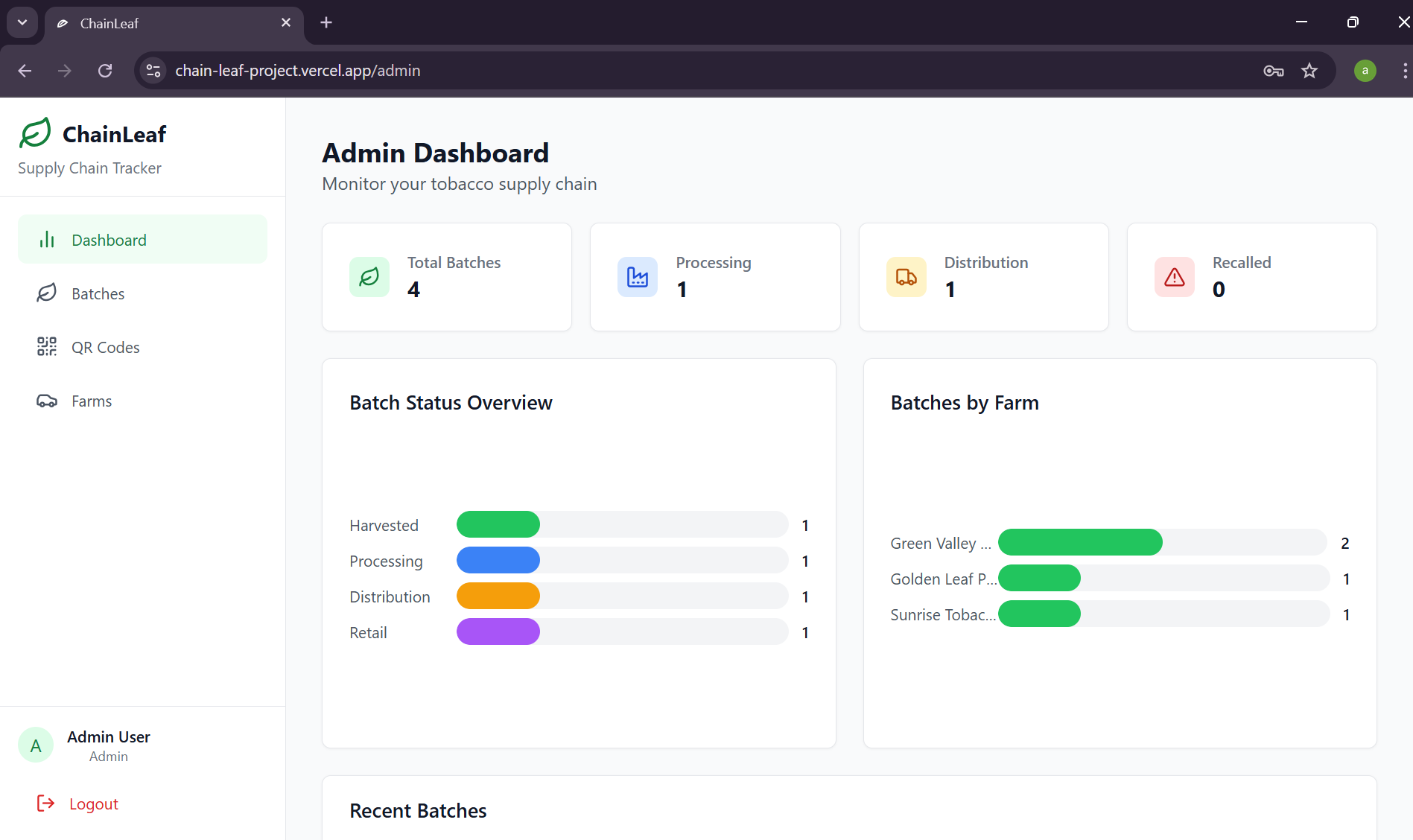 Distribution Tracking App